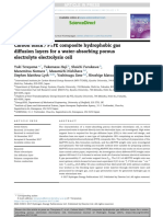 Carbon Black / PTFE Composite Hydrophobic Gas Diffusion Layers For A Water-Absorbing Porous Electrolyte Electrolysis Cell