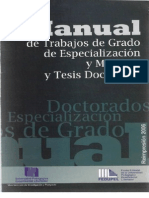 Manual de Trabajos de Grado de Especializacion y Maestria y Tesis Doctor Ales