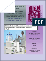 PRACTICA 2.encendido y Apagado de Un Equipo de Cromatografía de Líquidos de Alta Resolución, HPLC.. JIMENEZ ALVARADO NARCI DELIA, TS, 3IV79