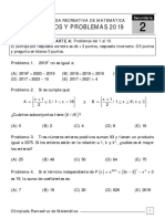 Olimpiada Recreativa de Matematica Segundo