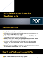 Role of Government Towards A Developed India