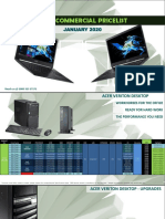 ACER Commercial Pricelist JAN 2020