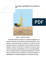 Tipos de Lechadas y Aplicabilidad de Los Materiales de Inyección de Terrenos