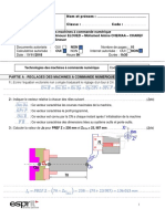 Examen CNC Novmebre 2018 - 5EM Corrigé