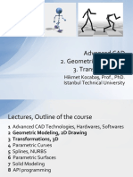 Advanced CAD-Geometric Modeling-Transforms