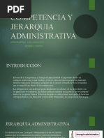 Competencia y Jerarquia Administrativa