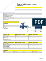 Pump Alignment Report