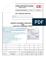 HFY4 5030 VED 003 GEN VDR 0001 - A VDR For Electric Overhead Crane - Code B