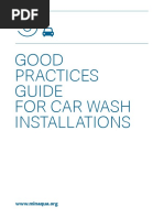 Good Practices Guide For Car Wash Installations: Life 11 Env Es 569 Minaqua