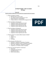 All About Weather Unit Summative Assessment