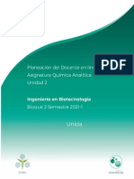 Planeación Docente U2 Química Analítica BI-BQAN-2102-B2-002