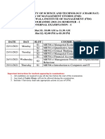 Important Instructions For Students Appearing in Examinations