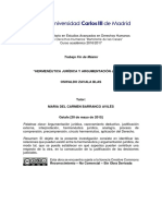 Hermenéutica Juridíca y Argumentación Jurídica Final - OSWALDO ZAVALA BLAS