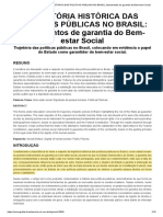 TRAJETÓRIA HISTÓRICA DAS POLÍTICAS PÚBLICAS NO BRASIL - Instrumentos de Garantia Do Bem-Estar Social