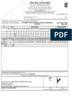 Test Certificate No.: 0000524871: Chemical Analysis Mechanical Properties