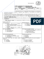 Lenguaje Evaluación Sumativa Plan Lector