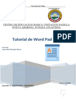 Word Pad Octavo Grado