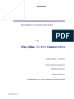 Modulo - Direito Comunitário