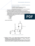 Estudio de La Conmutación de Un MOSFET de Potencia Con Un Driver Simple Basado en Un BJT