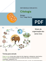 Introdução A Citologia, Teoria Celular, Células e Organelas PDF