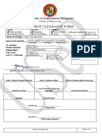 Student Clearance Form: University of Southeastern Philippines