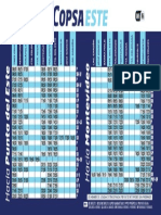 Horarios Linea Este Invierno