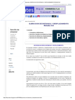 Física - Distancia, Rapidez, Velocidad y Desplazamiento