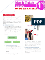 Clasificacion de La Materia para Primer Grado de Secundaria