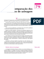 79proc, Comparação Dos Métodos de Usinagem