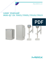 User Manual: Milli-Q IX 7003/7005/7010/7015