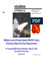 Multiple Launch Rocket System (MLRS) Fuzing