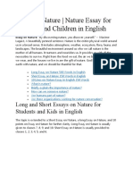 Essay On Nature - Nature Essay For Students and Children in English