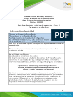 Guía de Actividades y Rúbrica de Evaluación - Fase 3 - Parámetros Productivos