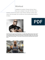 The Rock Workout