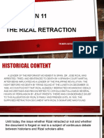 The Rizal Retraction