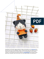 Crochet Pumpkin Cat Amigurumi Free Pattern