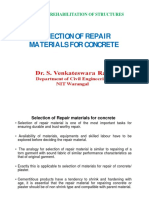 Selection of Repair Materials For Concrete