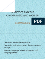 Semiotics and The Cinema:Metz and Wollen: Gilbert Harmen