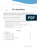 Hyperbolic Functions