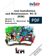 Electrical Installation and Maintenance-NC II (EIM) : Quarter 2 Module 1: Electrical Measuring Instruments