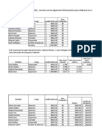 Ejercicio Nomina Entregable