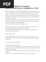 Rule 60. Relief From A Judgment or Order: Fed. R. Civ. P. 60 Motion To Void Judgment