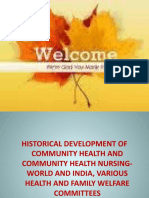 Historical Development of Community Health and Community Health