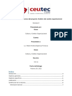 Tarea 6.2 Segundo Avance Del Proyecto. Análisis Del Cambio Organizacional.