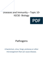 Diseases and Immunity - Topic 10 - IGCSE - Biology