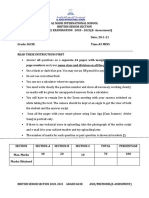 British Senior Section 2020-2021 Grade Igcse Anis/Premodel (E-Assessment)