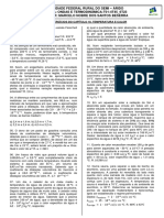 Lista de Exercã Cios Do Capã Tulo 18. Temperatura e Calor