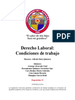 Condiciones de Trabajo - Trabajo Escrito