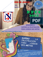 4to Secundaria - Semana 6 - Supero La Frustración para Lograr Mis Metas