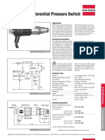 DELTA-P Oil Differential Pressure Switch: Application